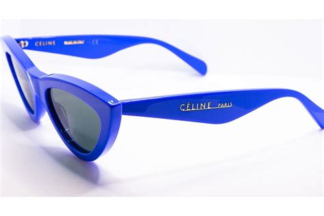 Celine CL 400191 92n Shiny Blue / Gray Sunglasses 56mm 